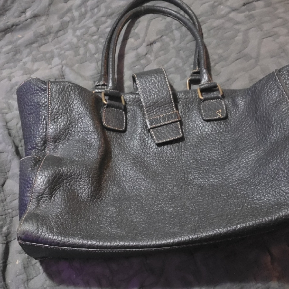 Elegant Black Leather Briefcase for Men